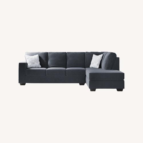Used Ashley Furniture Altari Dark Gray Wood 2 Piece Sectional for sale on AptDeco