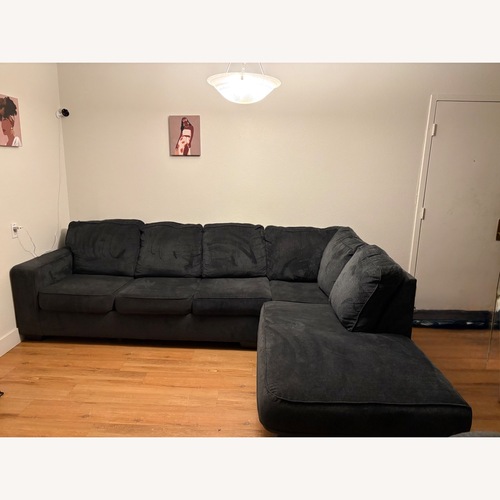 Used Ashley Furniture Altari Dark Gray Wood 2 Piece Sectional for sale on AptDeco