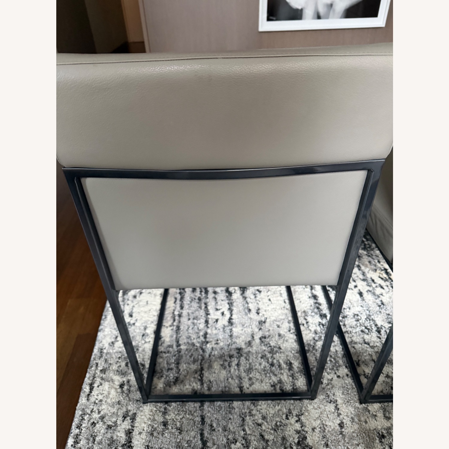 Calligaris Even Plus Light Gray Leather Dining Chairs - image-2