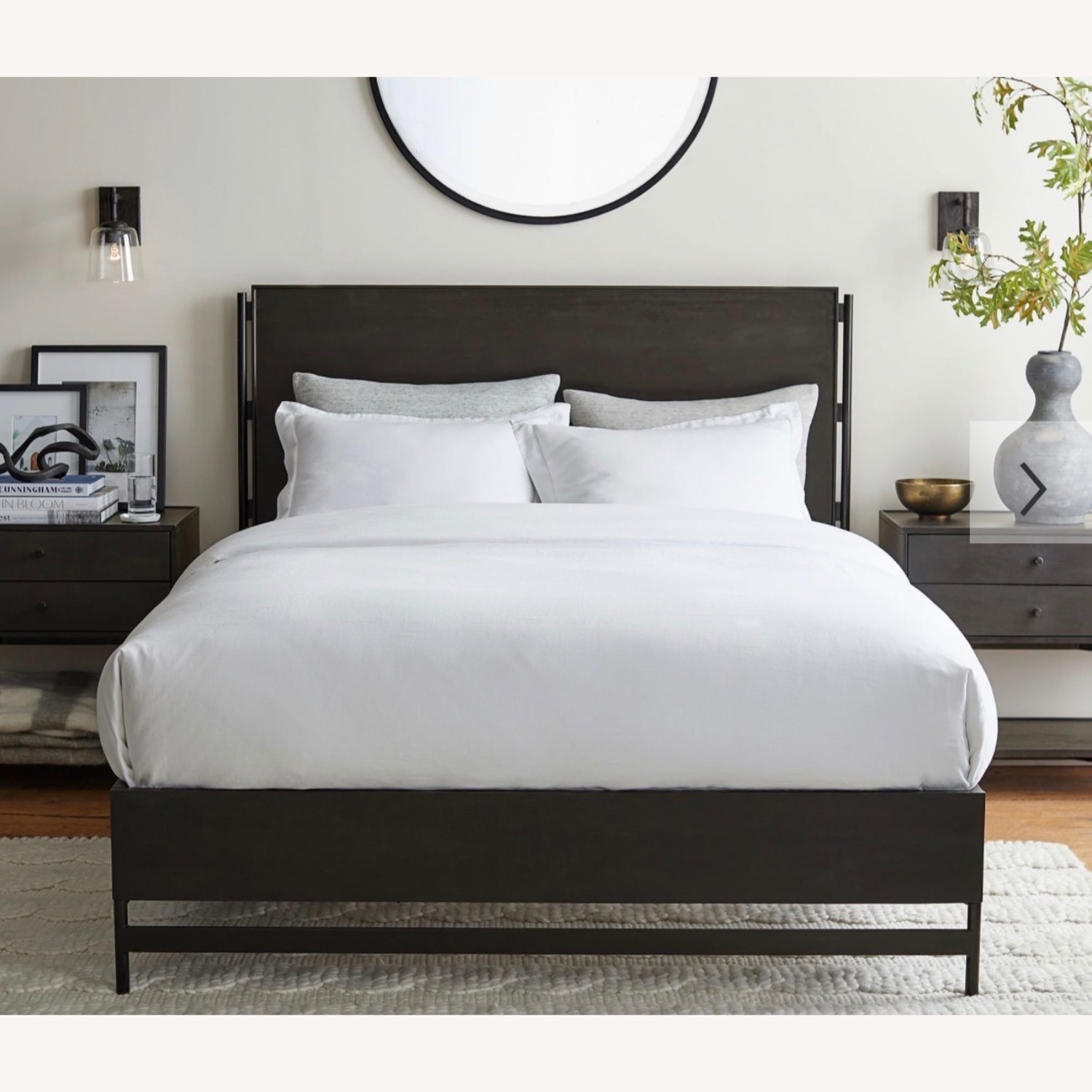 Pottery Barn Warren Black Wood King Bed - image-0