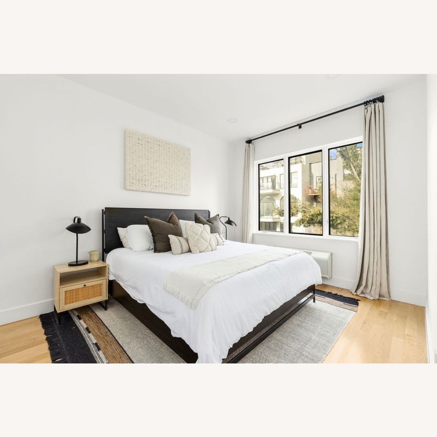 Pottery Barn Warren Black Wood King Bed - image-1