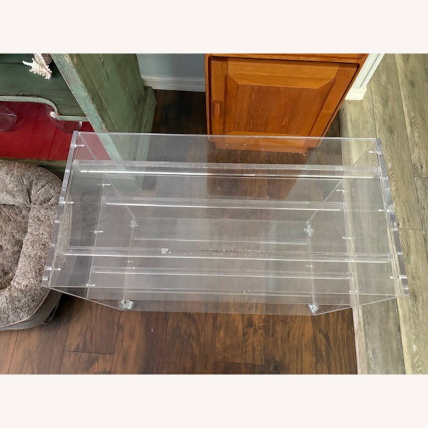 Vintage/Antique Transparent Bar Cart - image-1