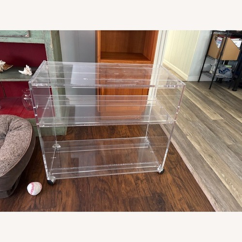 Used Vintage/Antique Transparent Bar Cart for sale on AptDeco