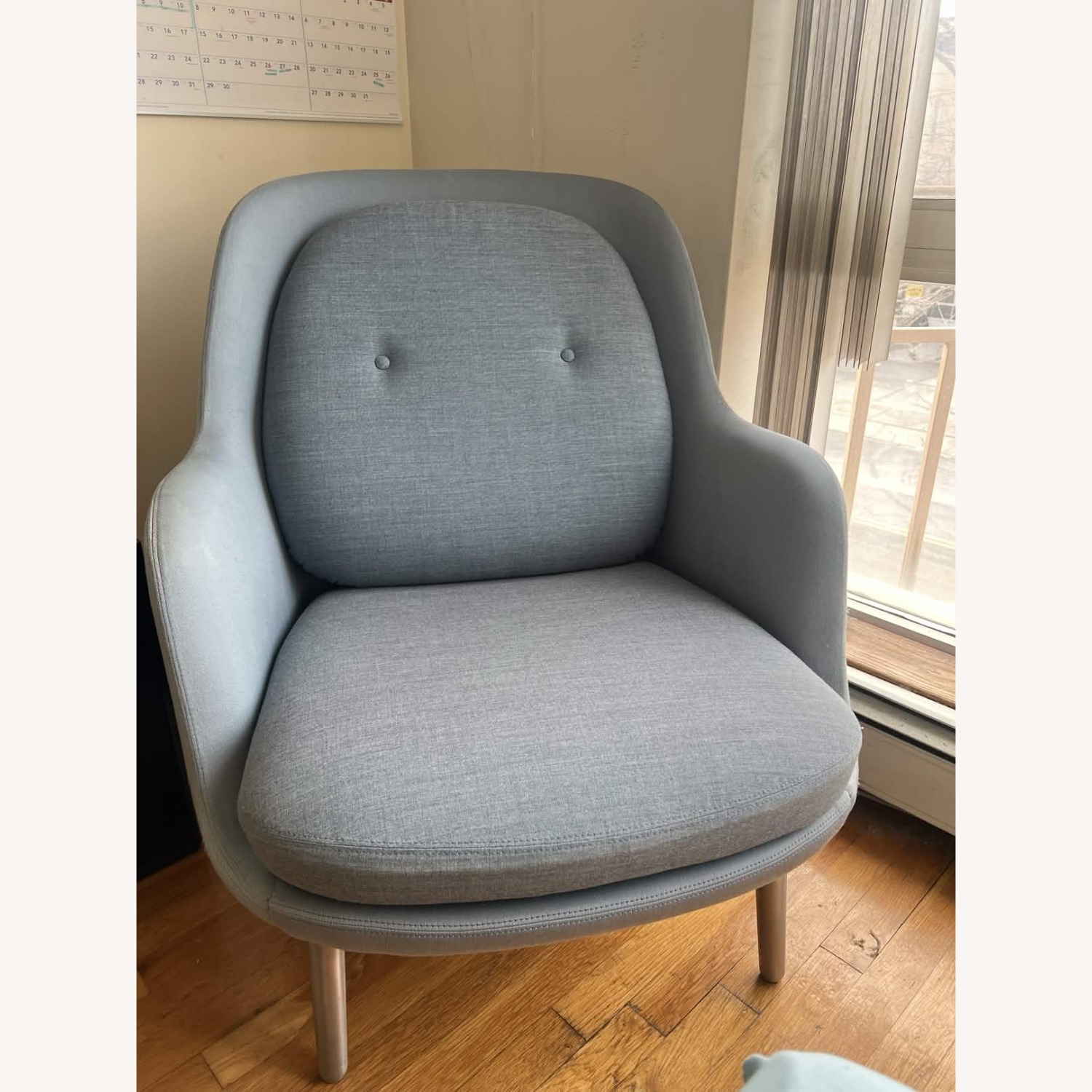 Fritz Hansen Light Gray Fri Chair by Jaime Hayon - image-1