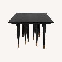 Unique Black Mahogony Dining Table