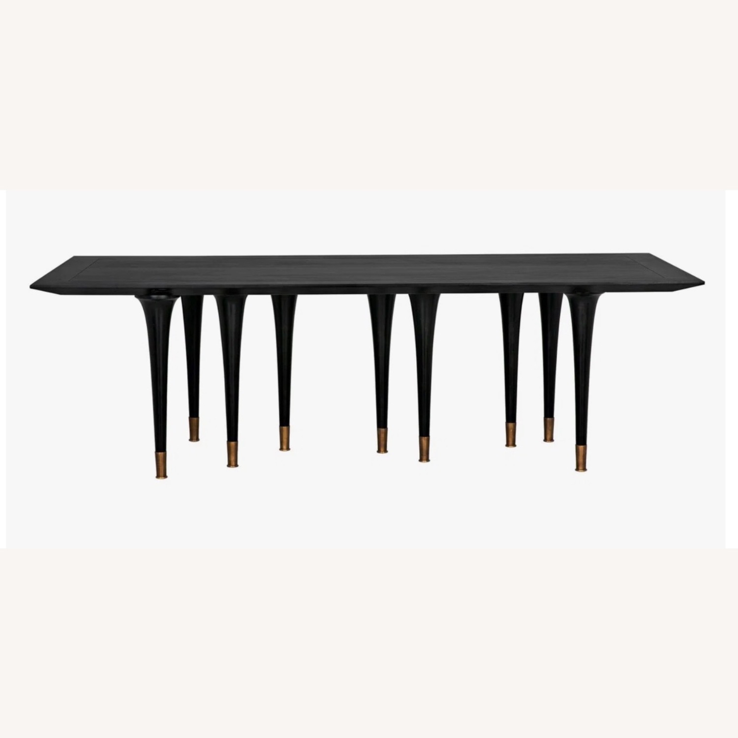 Unique Black Mahogony Dining Table - image-1
