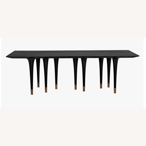 Used Unique Black Mahogony Dining Table for sale on AptDeco