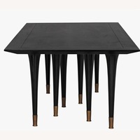 Unique Black Mahogony Dining Table