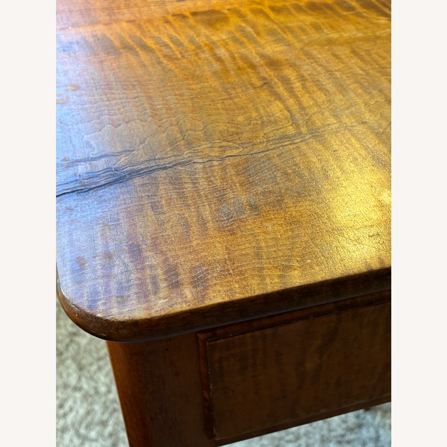 Natural Wood Side Table - image-8