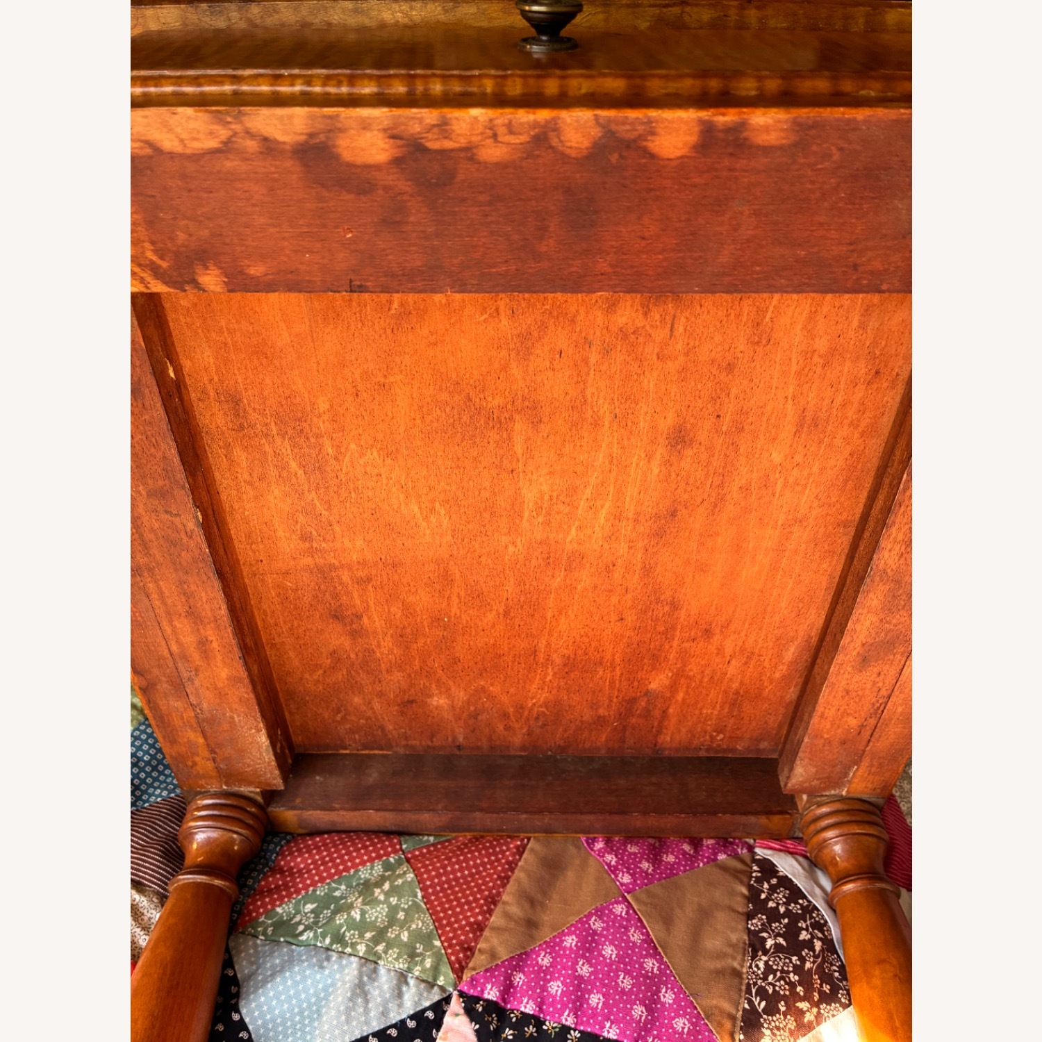 Natural Wood Side Table - image-2