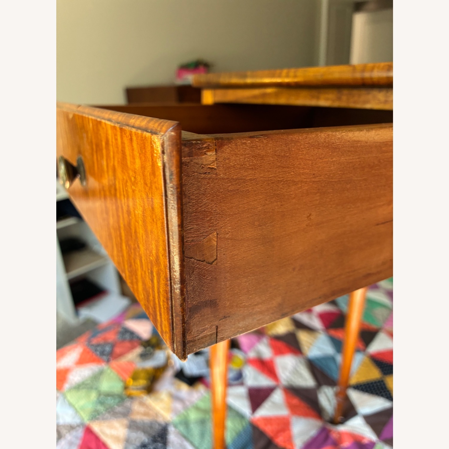 Natural Wood Side Table - image-4