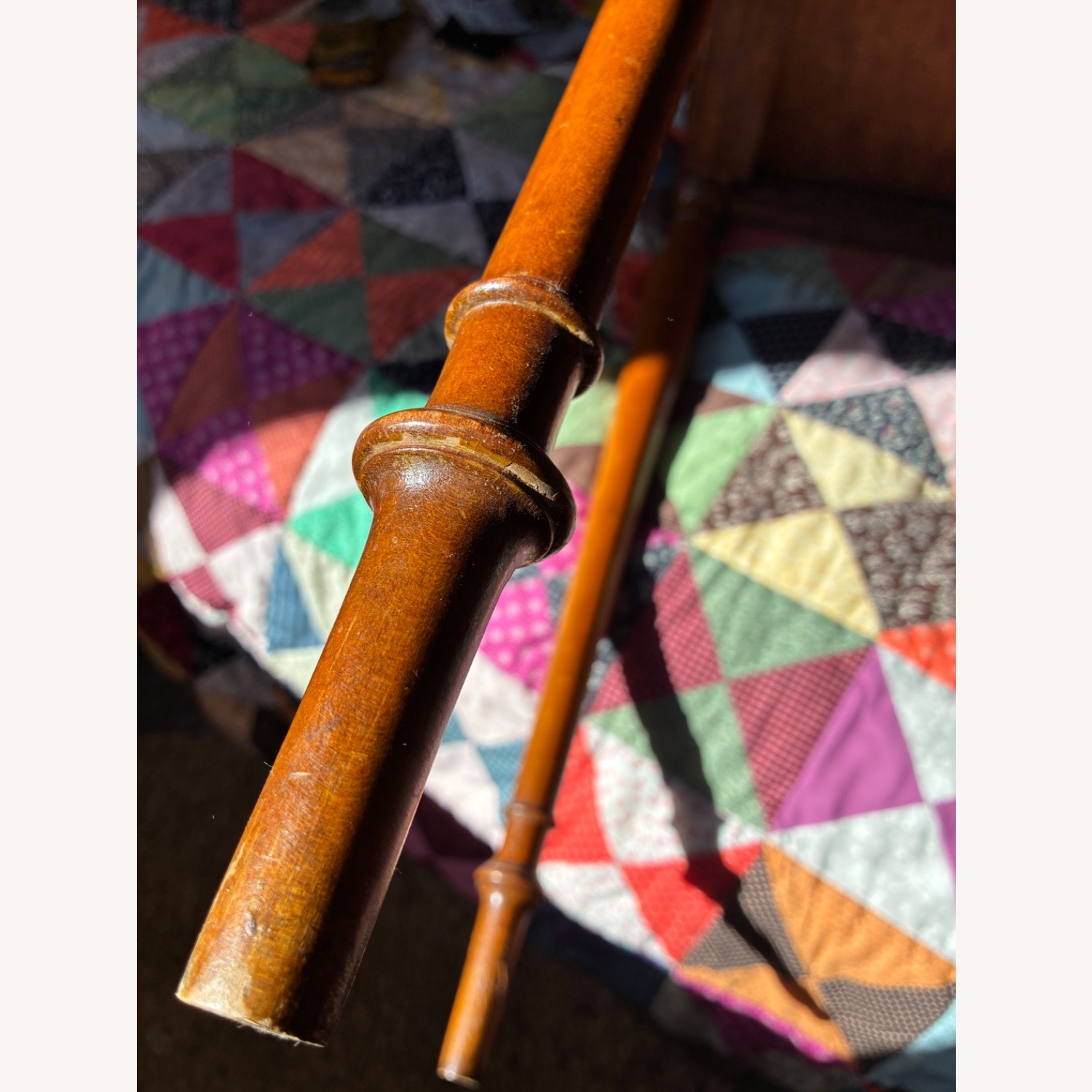 Natural Wood Side Table - image-3