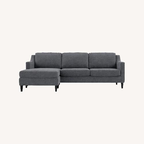 Used West Elm Paidge Blue 2 Piece Sectional for sale on AptDeco