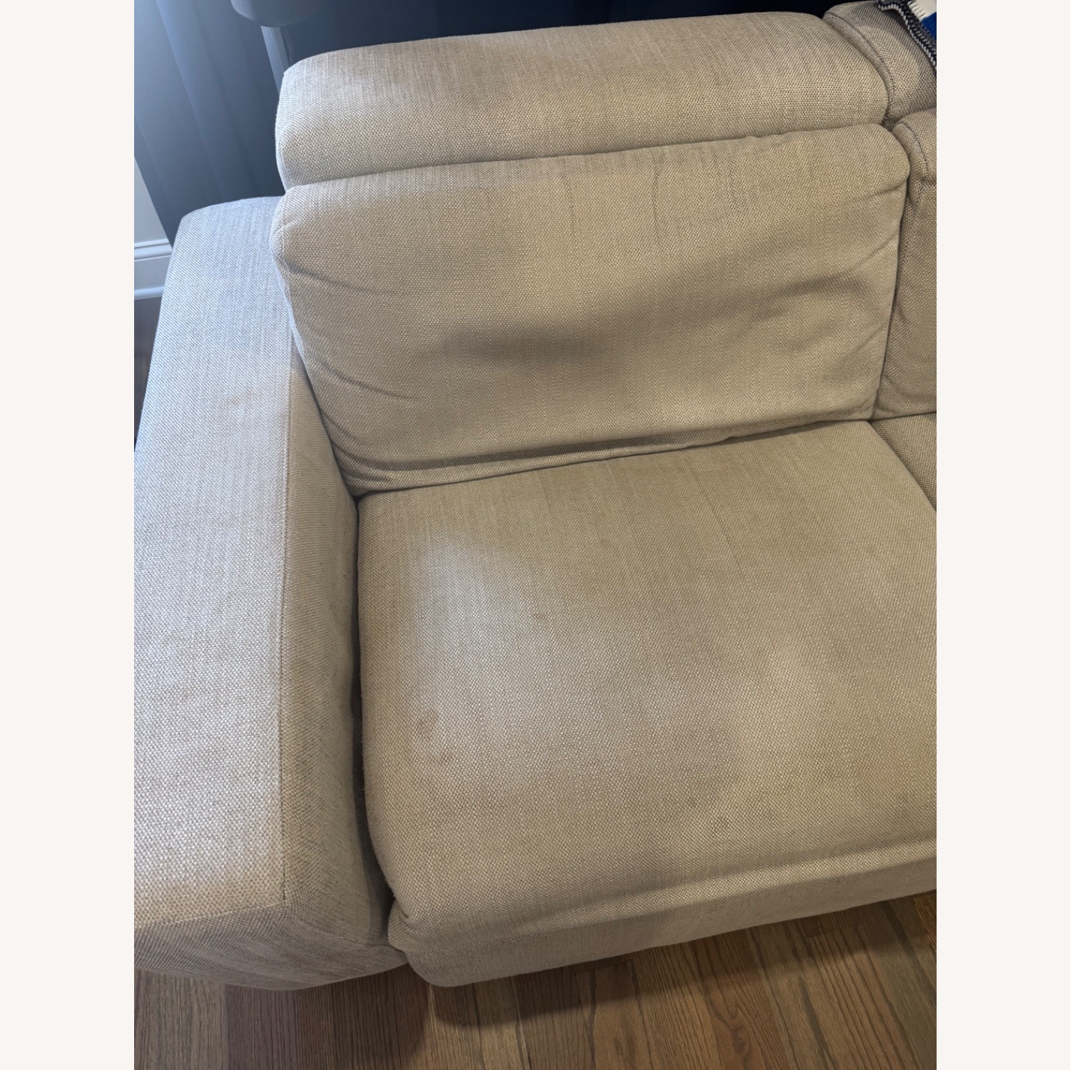 West Elm Light Gray Fabric 3+ Piece Sectional - image-2