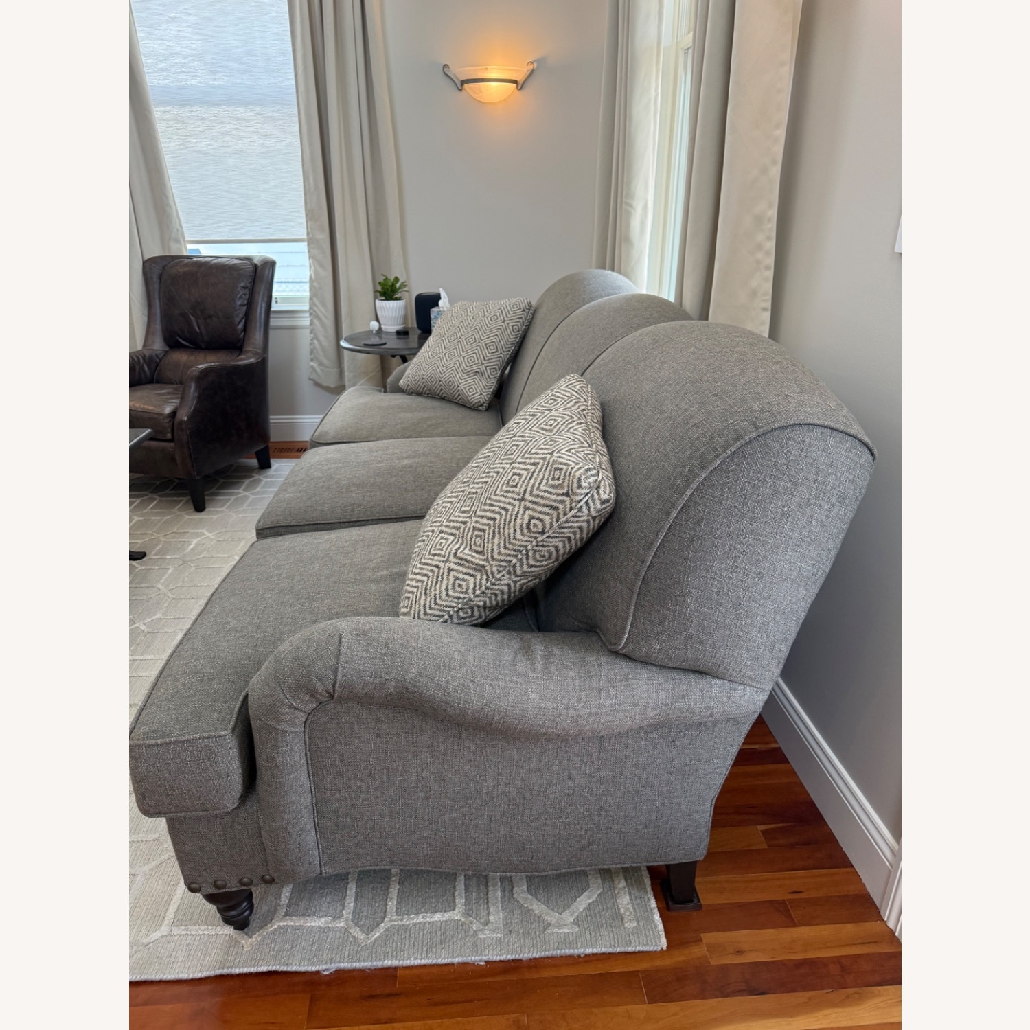 Arhaus Outerbanks Dark Gray Fabric 3+ Seater Sofa - image-2