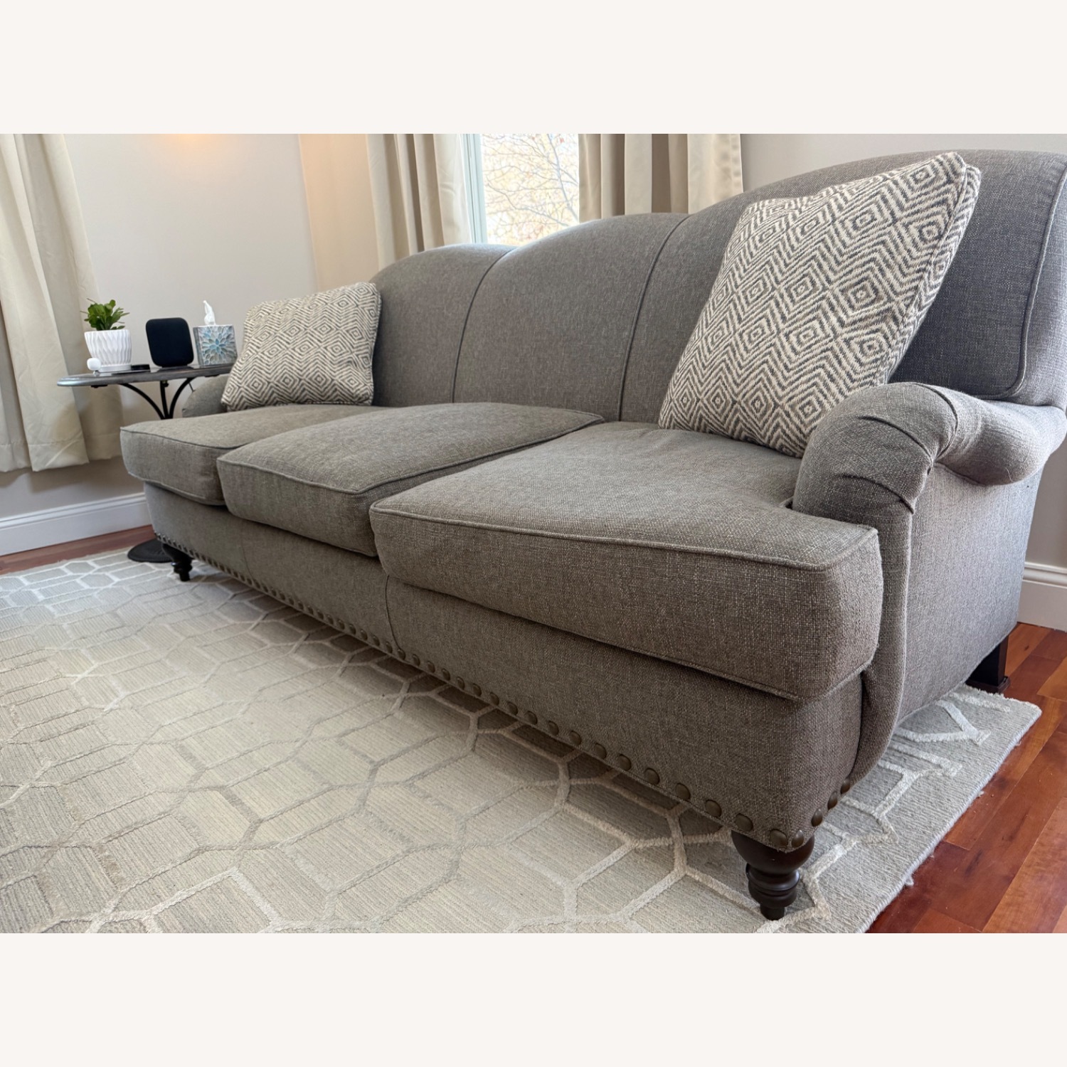Arhaus Outerbanks Dark Gray Fabric 3+ Seater Sofa - image-7