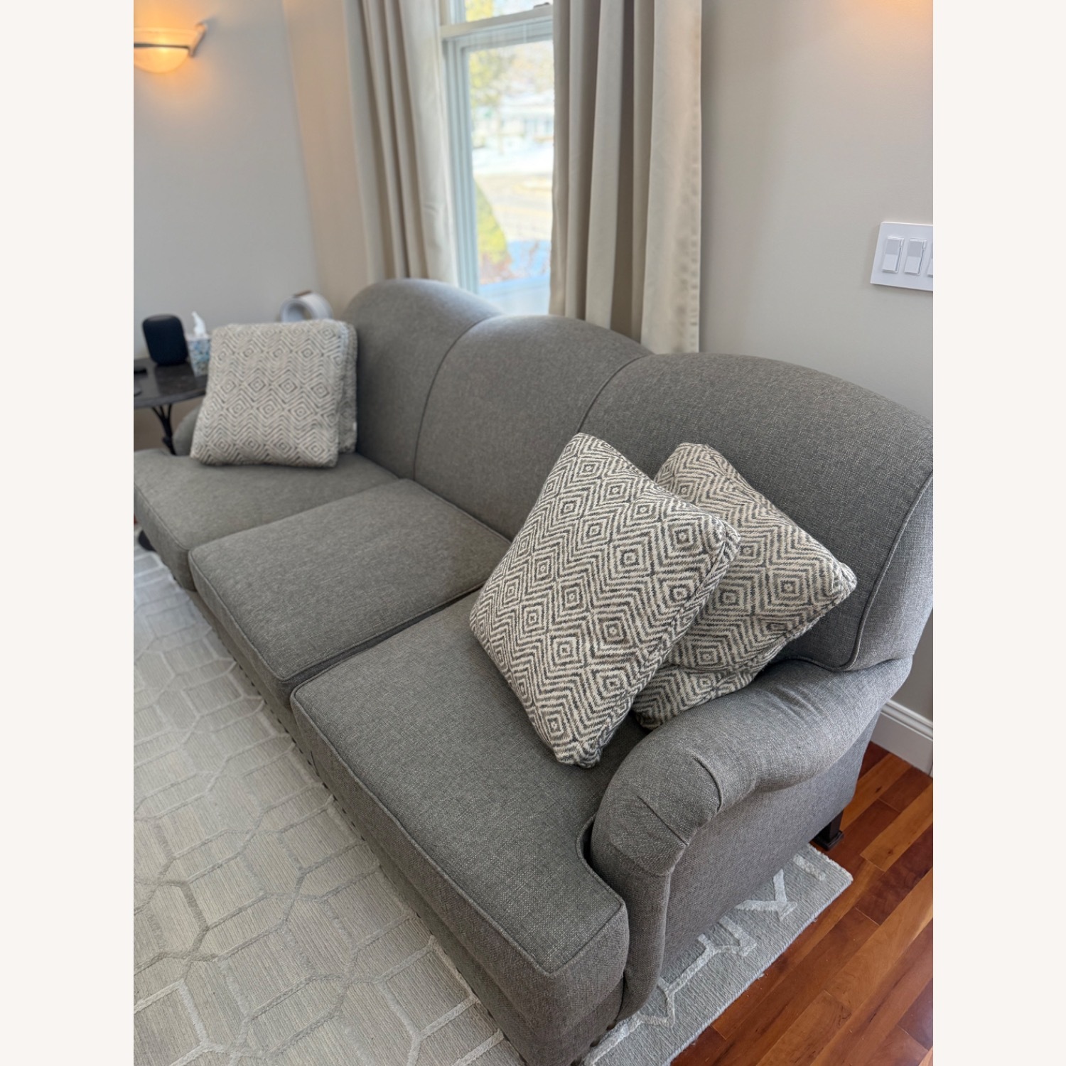 Arhaus Outerbanks Dark Gray Fabric 3+ Seater Sofa - image-6