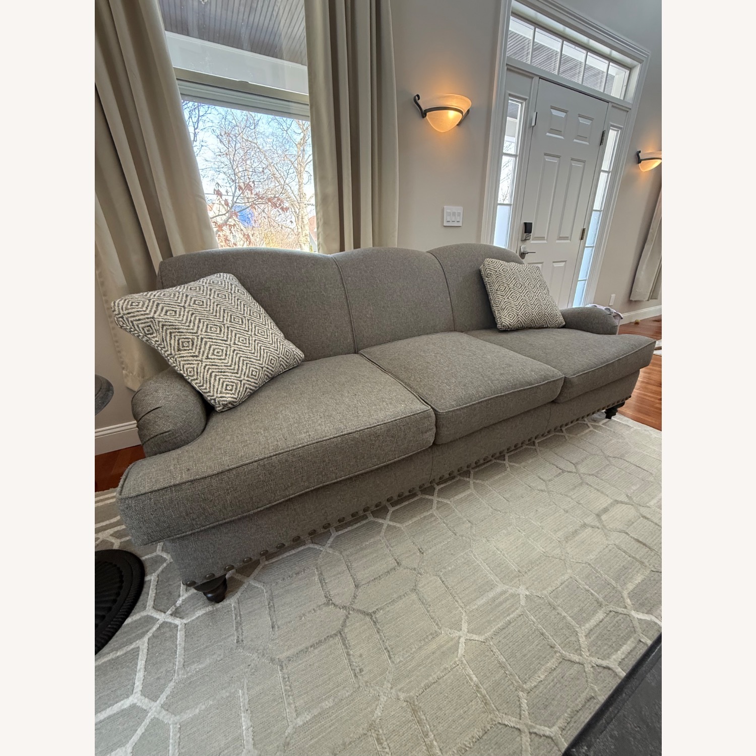 Arhaus Outerbanks Dark Gray Fabric 3+ Seater Sofa - image-3