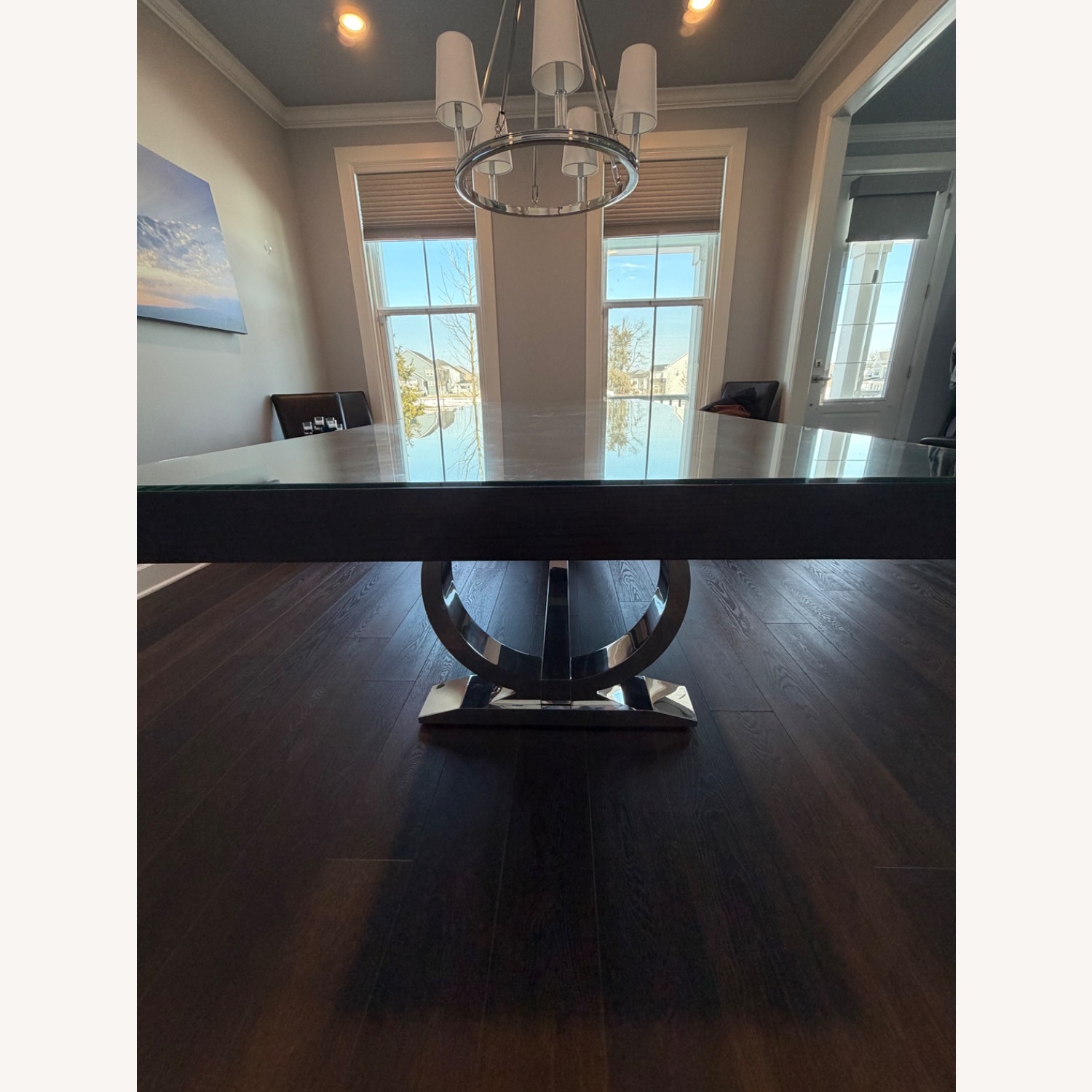 Z Gallerie Townsend Dark Brown Wood Dining Table - image-2