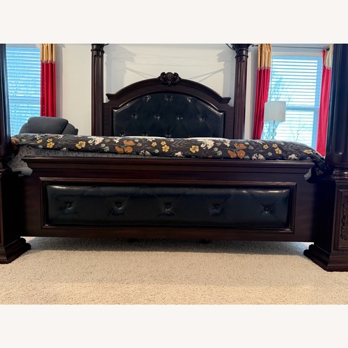 Used Canopy King Bed for sale on AptDeco