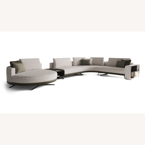 Used Lazzoni Mix Leather 3+ Piece Sectional for sale on AptDeco