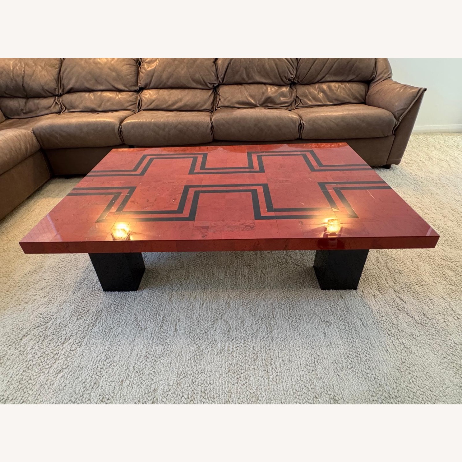 Dark Brown Coffee Table - image-0
