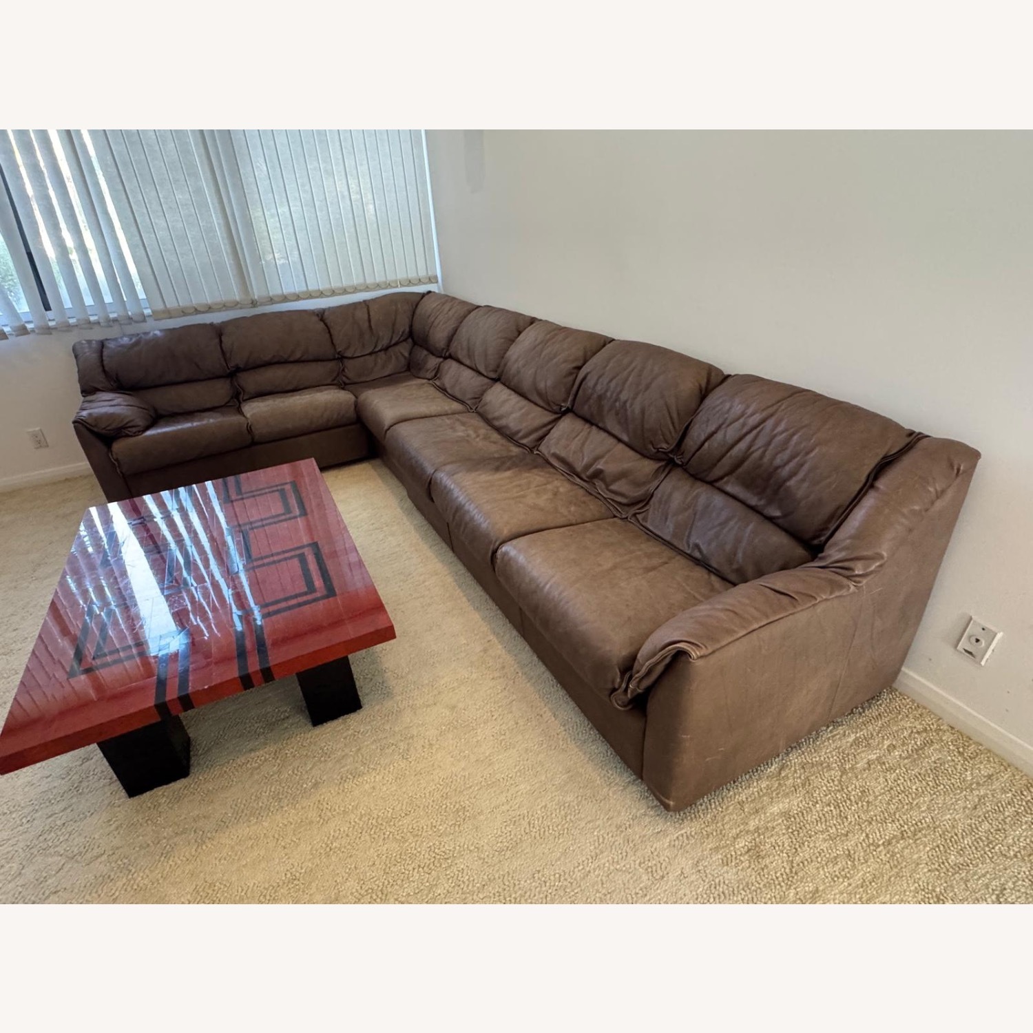 Dark Brown Coffee Table - image-4