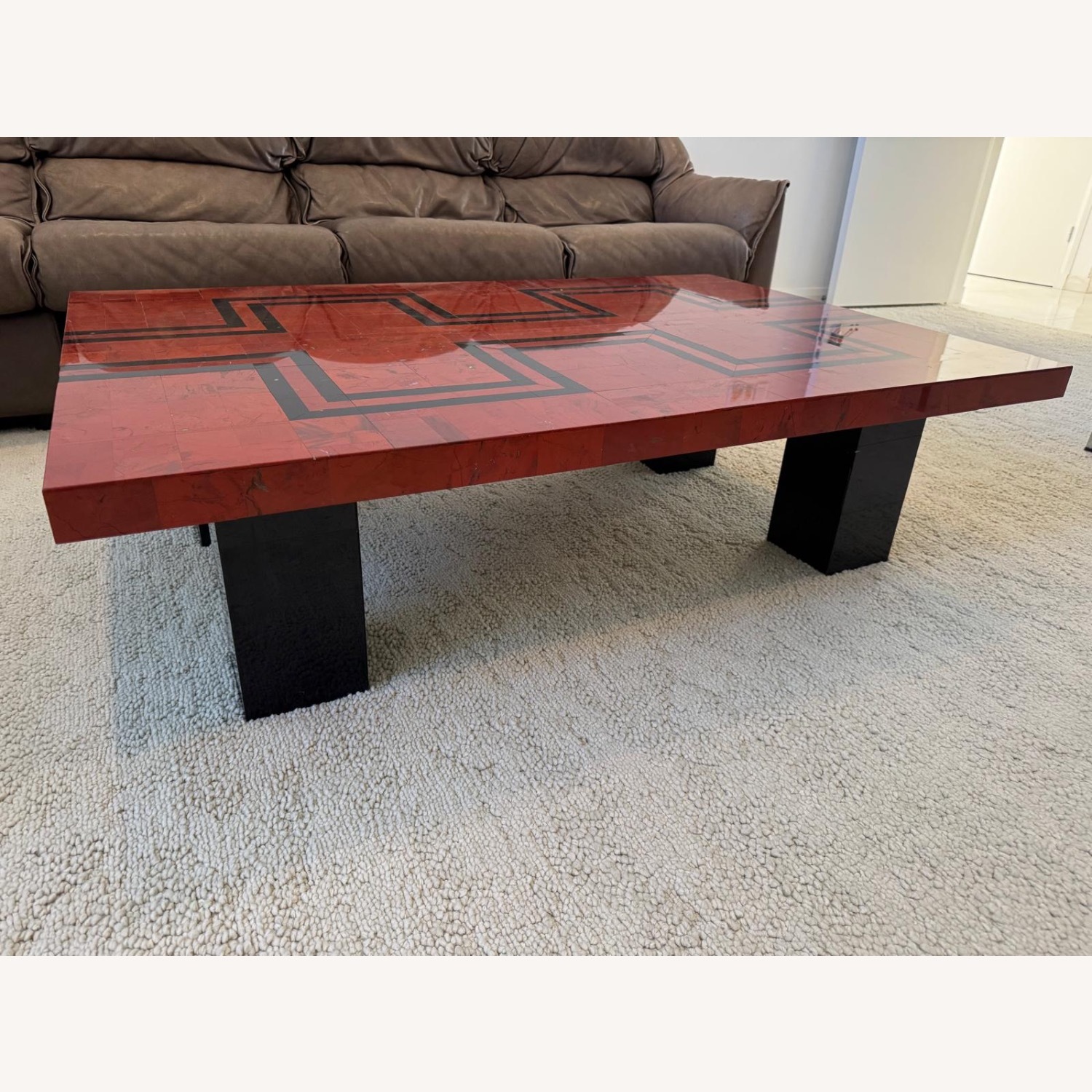 Dark Brown Coffee Table - image-2