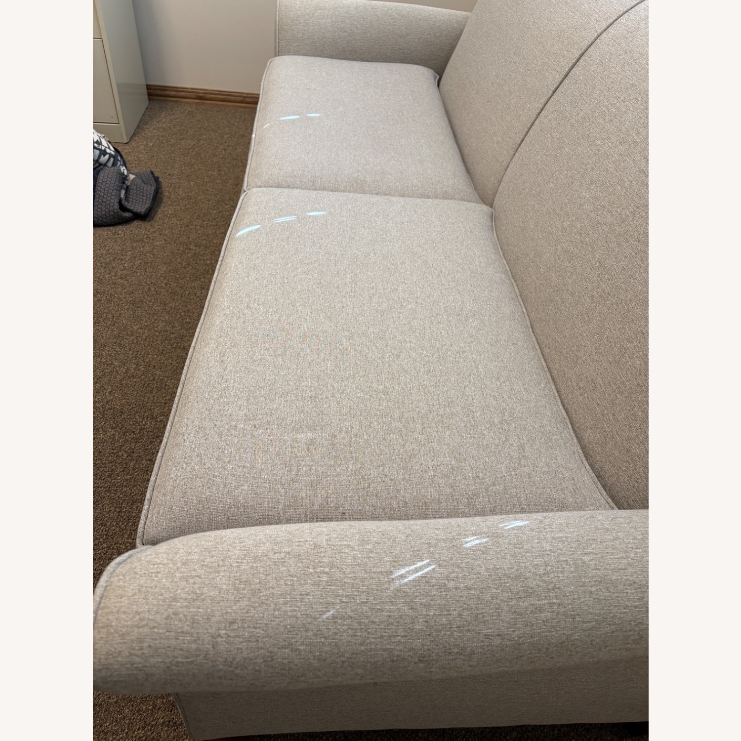 Simply Amish Gray 2 Seater Sofa - image-1