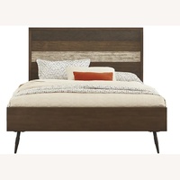 Rooms To Go  Dark Brown Wood King Bed