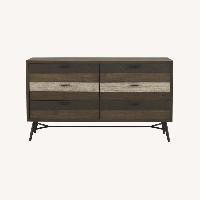 Rooms To Go Dark Brown Wood Dresser