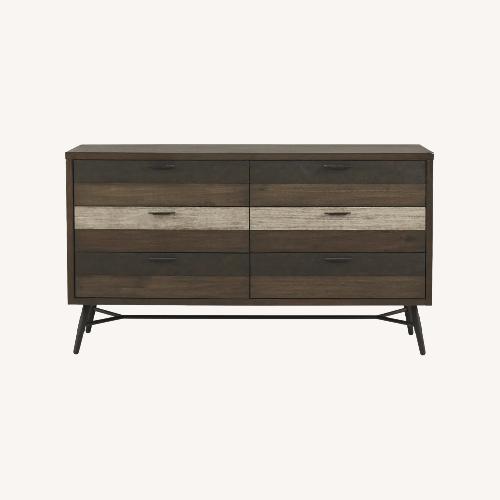Used Rooms To Go Dark Brown Wood Dresser for sale on AptDeco