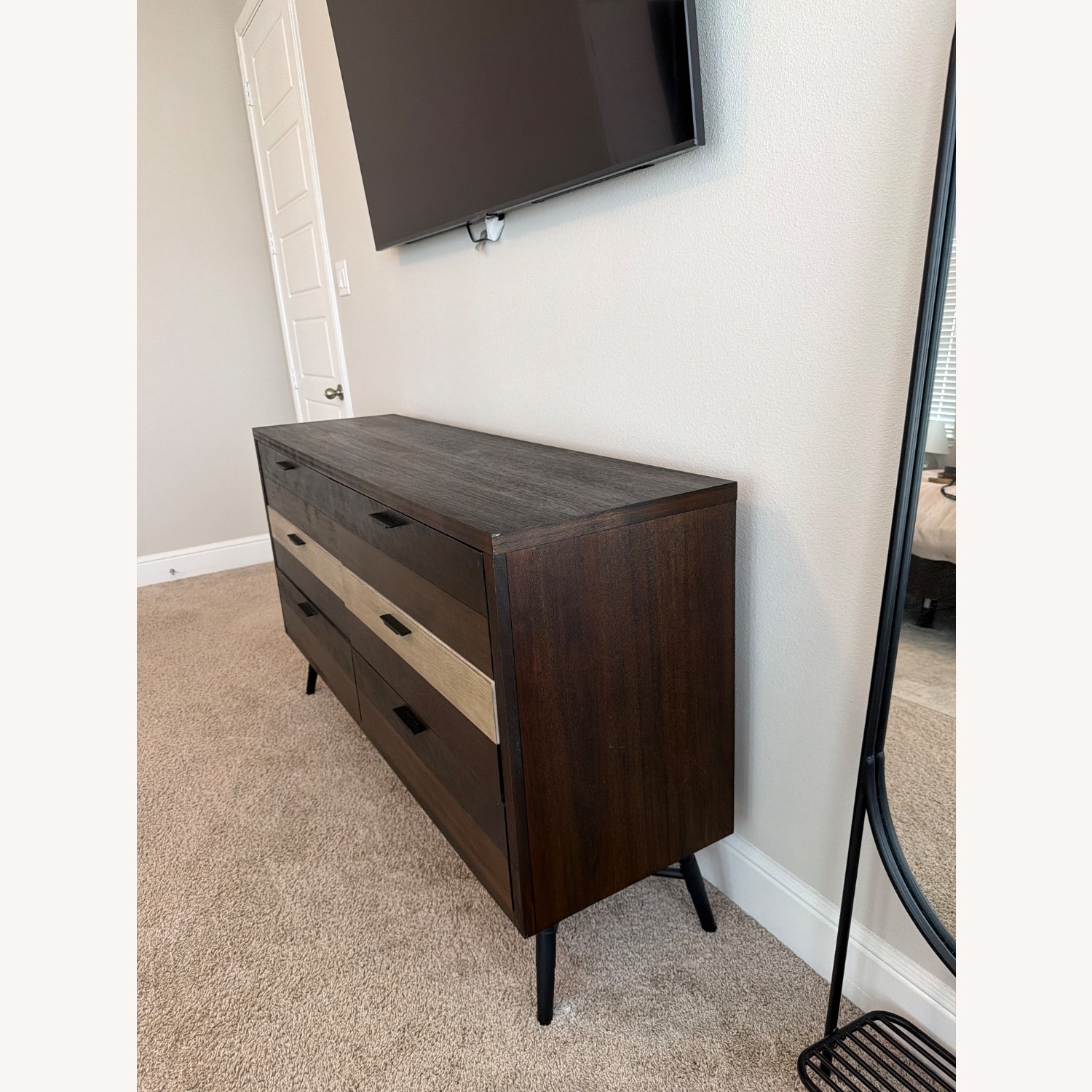 Rooms To Go Dark Brown Wood Dresser - image-2