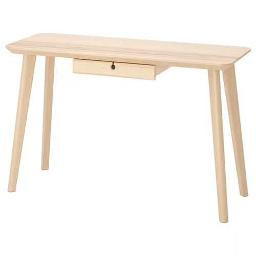 Used IKEA Lisabo Light Brown Wood Desk for sale on AptDeco