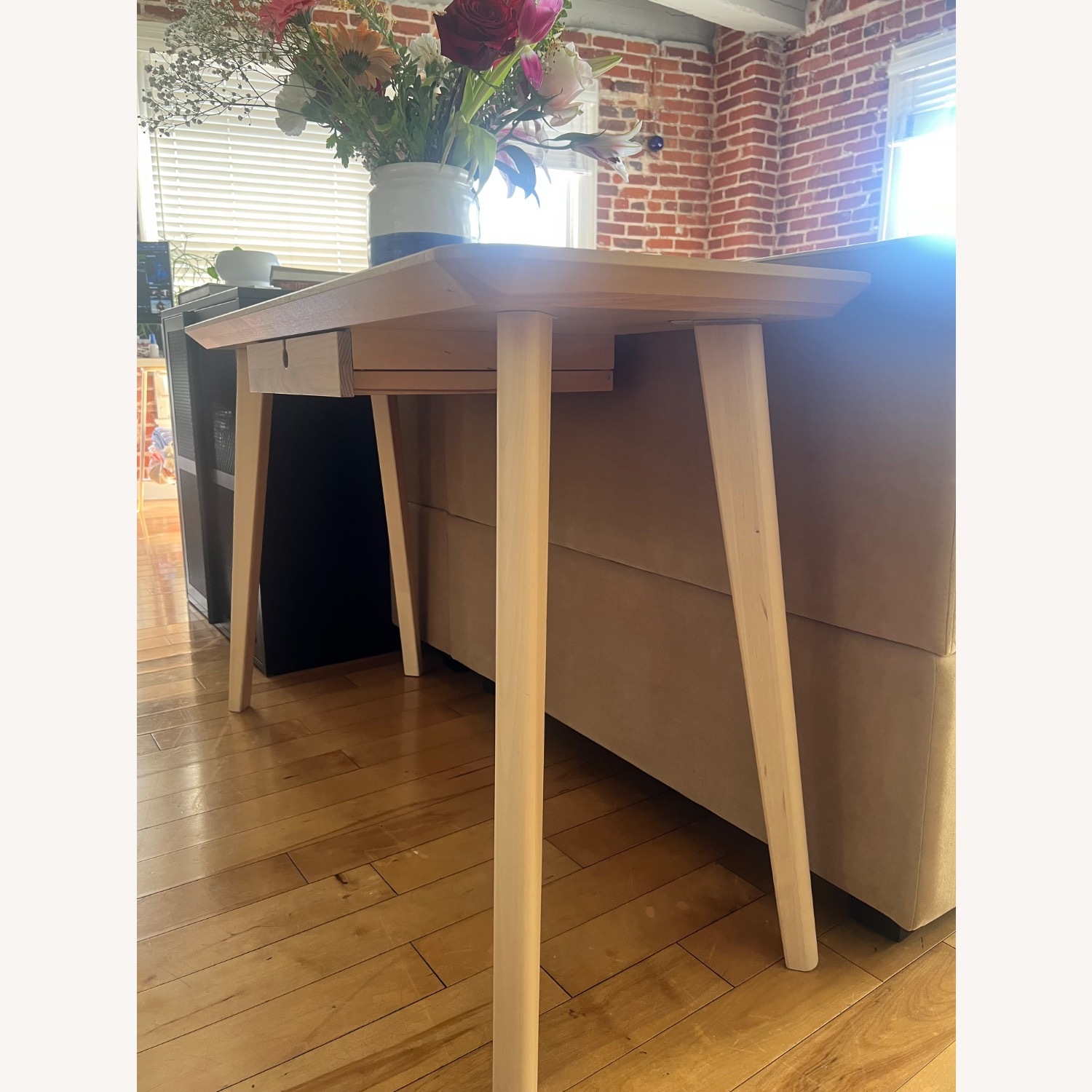 IKEA Lisabo Light Brown Wood Desk - image-3
