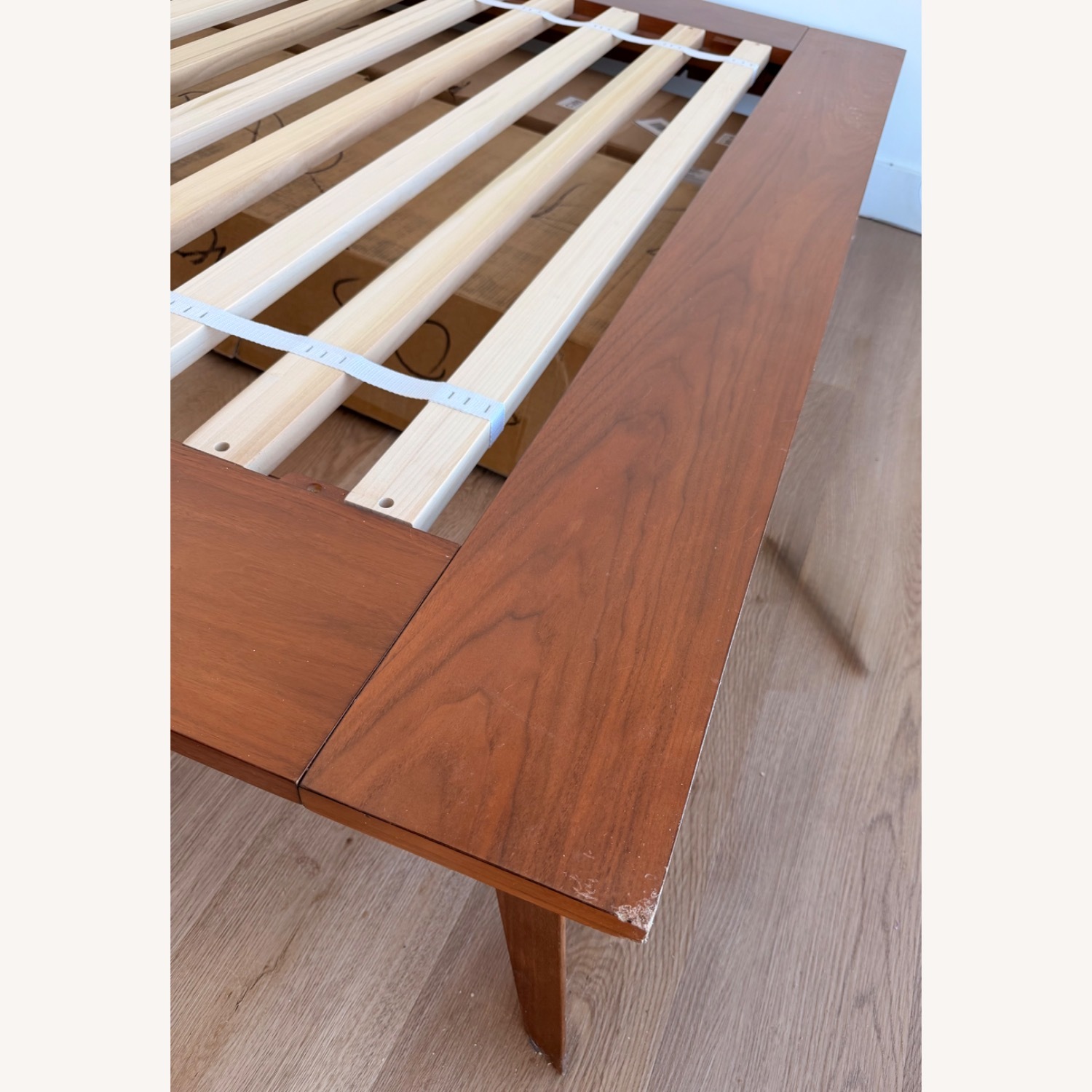 West Elm Mid-Century Walnut Solid Wood Bed - image-4