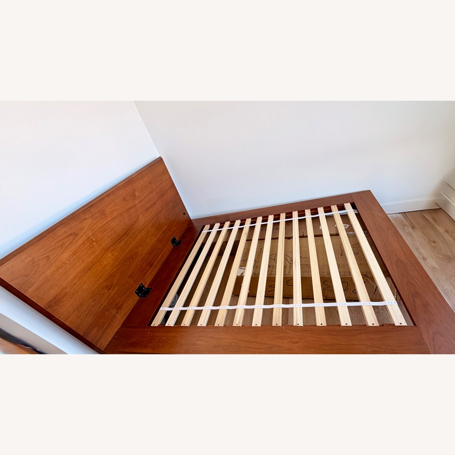 West Elm Mid-Century Walnut Solid Wood Bed - image-3