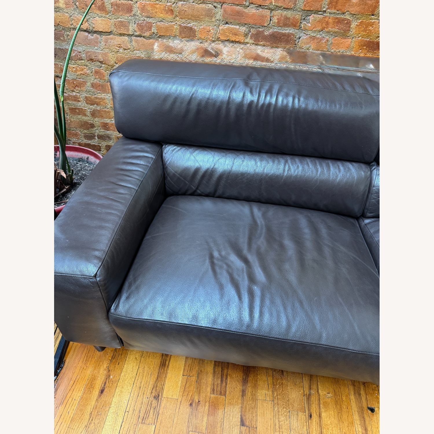 Macy's Nevanna 2-Pc. Leather Sofa with Chaise - image-3