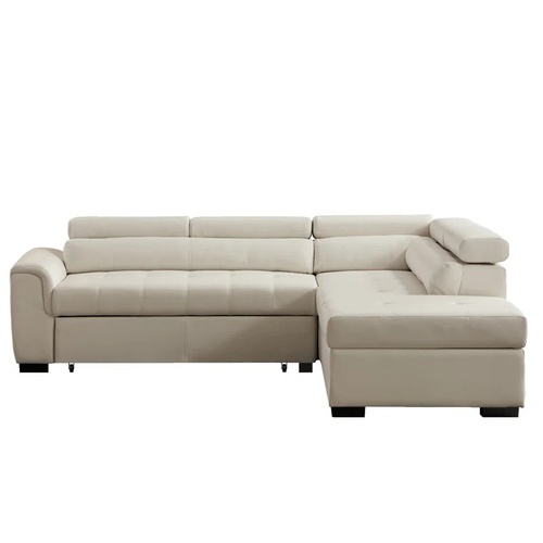 Used Faux Leather Right Hand Sleeper Sofa  for sale on AptDeco