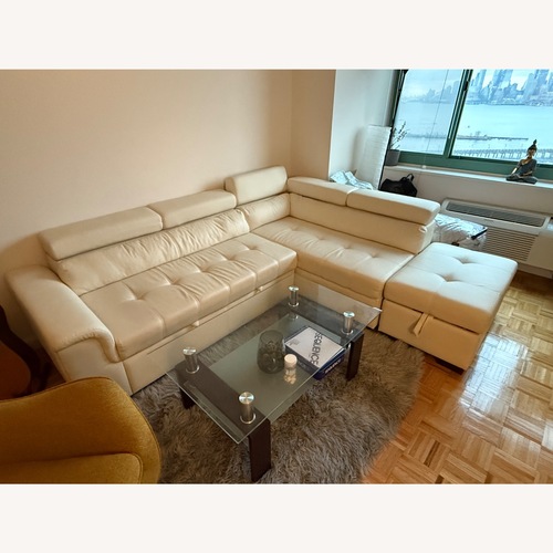 Used Faux Leather Right Hand Sleeper Sofa  for sale on AptDeco