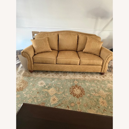 Used Ethan Allen Gold 3+ Seater Sofa for sale on AptDeco