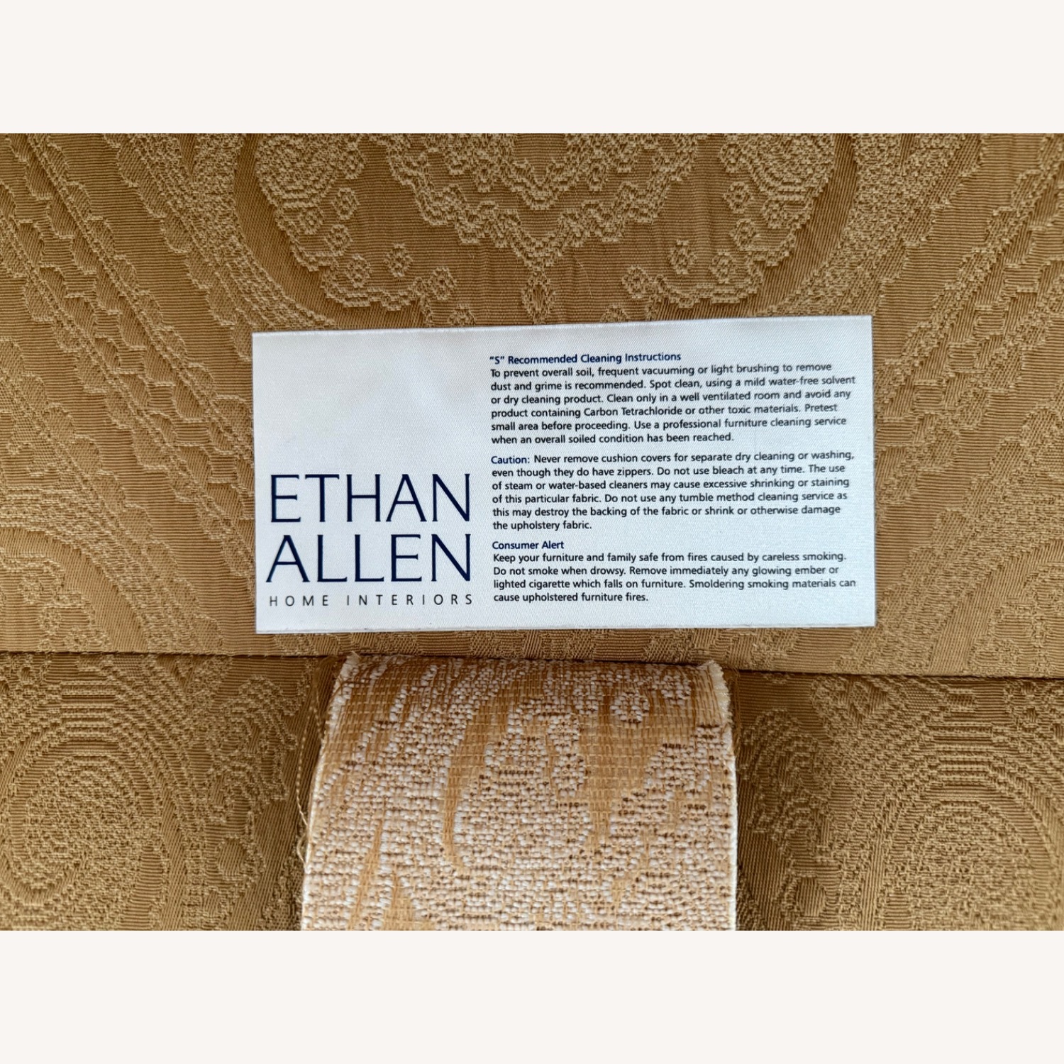 Ethan Allen Gold 3+ Seater Sofa - image-7