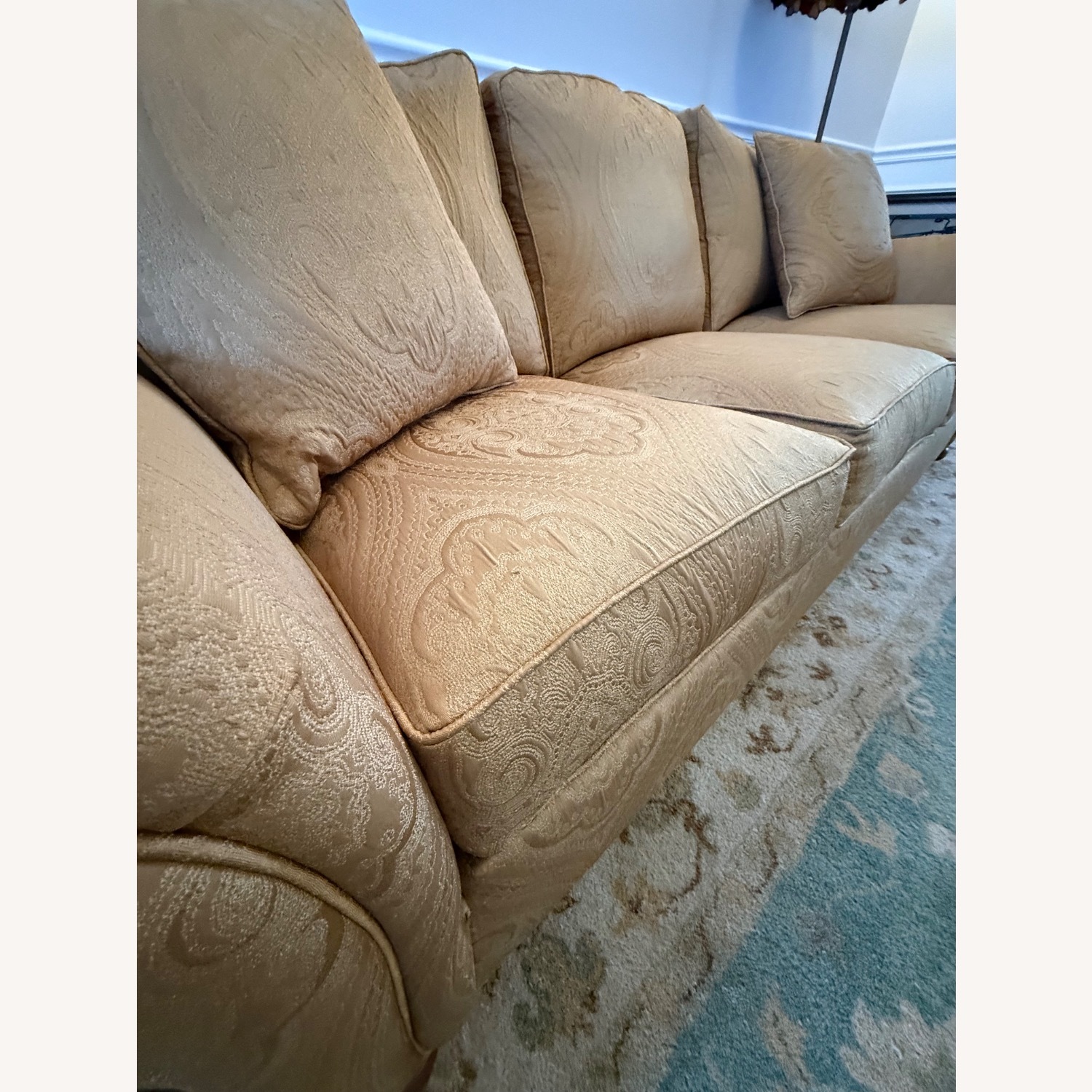 Ethan Allen Gold 3+ Seater Sofa - image-8