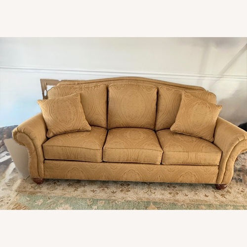Used Ethan Allen Gold 3+ Seater Sofa for sale on AptDeco
