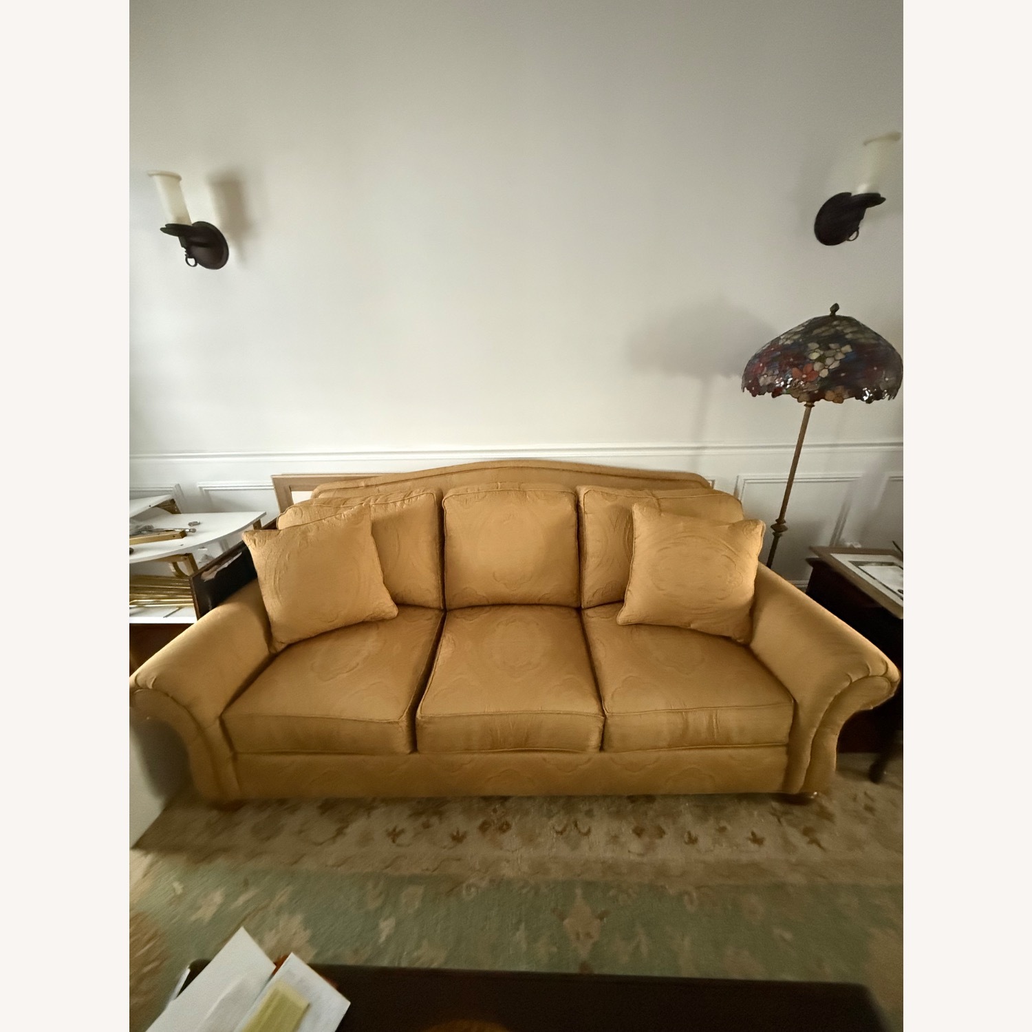 Ethan Allen Gold 3+ Seater Sofa - image-10