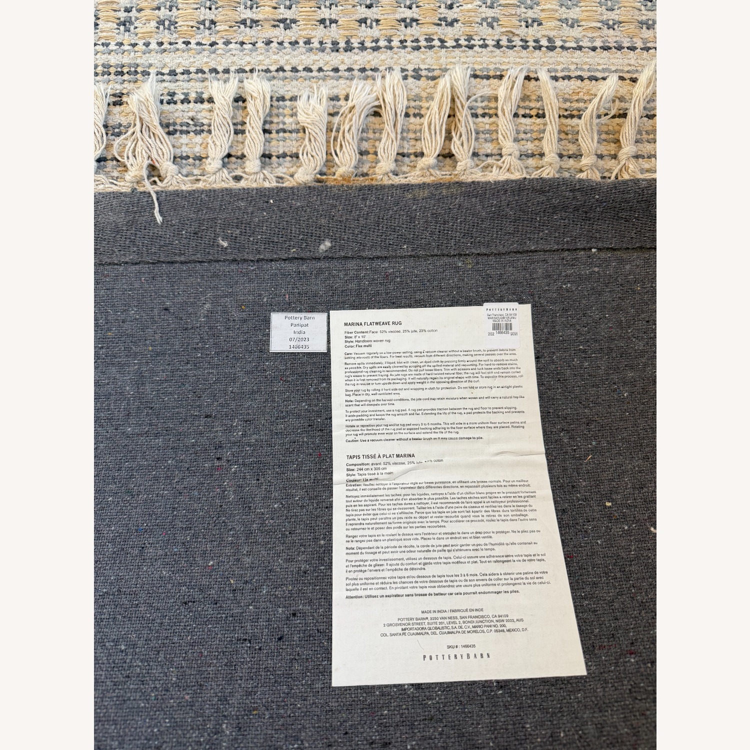 Pottery Barn Marina Flatweave Rug 8' x 10' - image-5