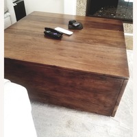 Crate & Barrel Solid Wood Wood Coffee Table