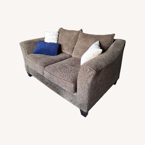 Used Light Gray Fabric Loveseat for sale on AptDeco
