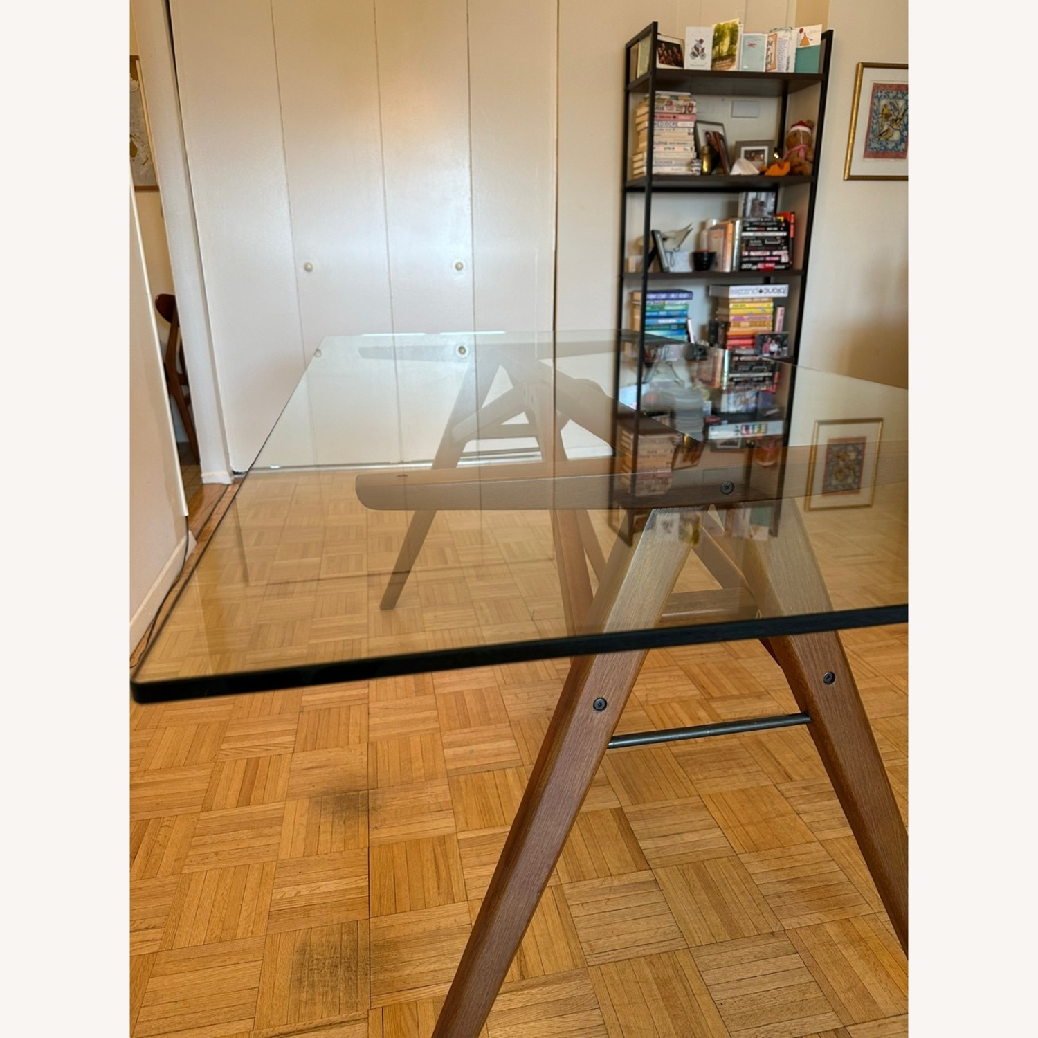 West Elm Jensen Glass Dining Table - 76" - image-5