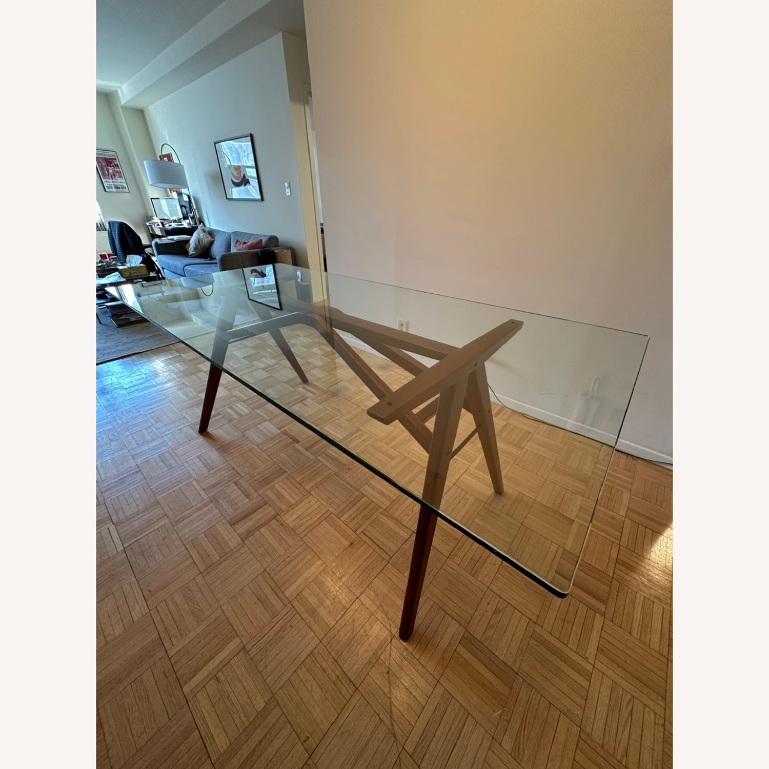 West Elm Jensen Glass Dining Table - 76" - image-7